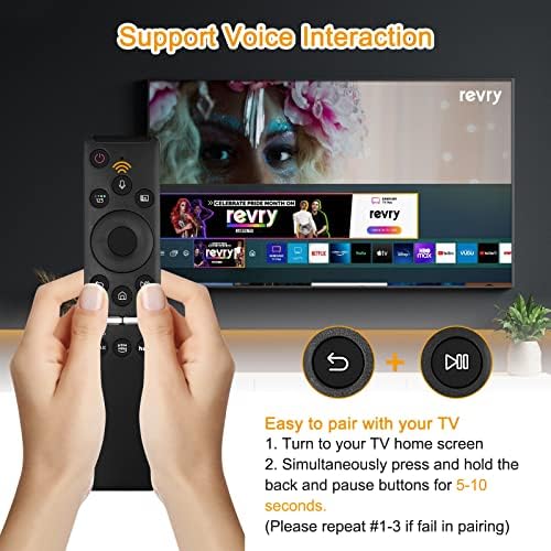 Uniplay BN59-01312A Glas Daljinska zamjena za Samsung Smart TV QN75Q60RAF QN98Q900RBF QN85Q900RBFXZA QN82Q6DAFXZA Bluetooth