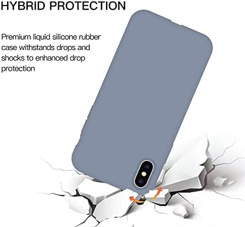 Zvastt iPhone x futrola iphone xs futrola tekućina silikonska gel guma Slupna kućica za telefon Mekana anti-okupljana izdržljiva