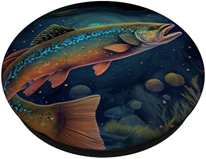 Ilustracija ribolova pastrmke