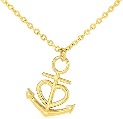 Kartica s porukama nakit, ručno izrađena ogrlica- Personalizirano darovno srce sidro, Pokloni za žene prijateljice rođendanski