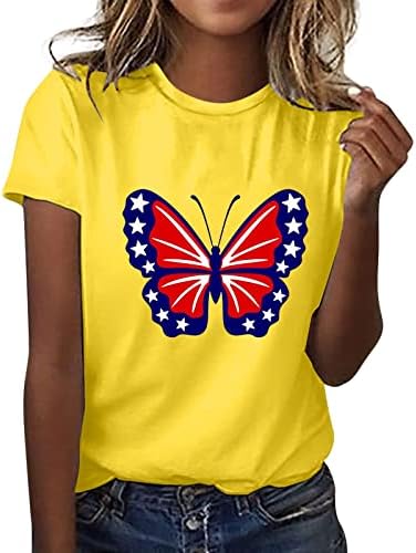Nogometna košulja ženska majica za Dan neovisnosti ženske grafičke majice za žene Top majice dugih rukava za žene