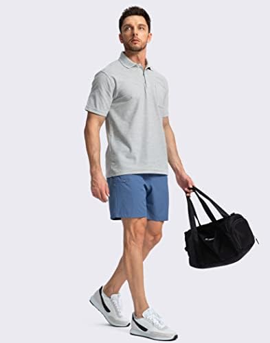 Pinkbomb muške golf kratke hlače sa 6 džepova protežu se brze suhe planinarenje kratke kratke hlače za muškarce
