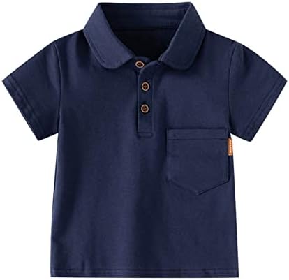 Djeca dojenčad dijete malter dječaci majica Čvrsta kratka rukava džep majica bluza Tops Outfits Boys Organic