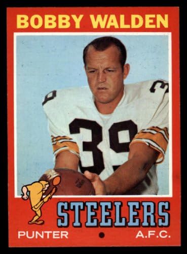 1971. Topps 102 Bobby Walden Pittsburgh Steelers NM/Mt Steelers Georgia