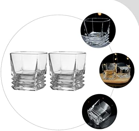 Čaše od 2kom čaše za viski prozirne čaše voluminozne male čaše okrugle čaše za espresso staklene čaše za votku viski tekila