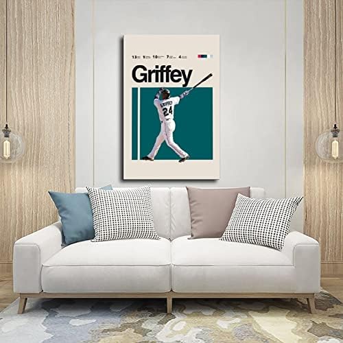 Ken Griffey Jr. Sportske zvijezde Plakati Art platno plakati zidni art dekor Print slike slike za dnevnu sobu ukras za spavaće