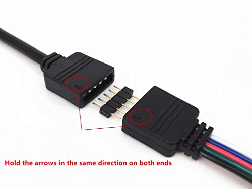 Hualand 4 PCS/ PACK 2M/ 6,56FT RGBW Extension kabelska linija s punim bakrenim žicama unutra za LED traka RGBW 5050 3528