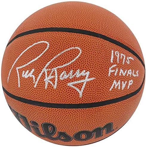 Rick Barry potpisao je WILSON INDOOR/VANJSKI NBA košarka W/1975 Finale MVP - Autografirane košarke