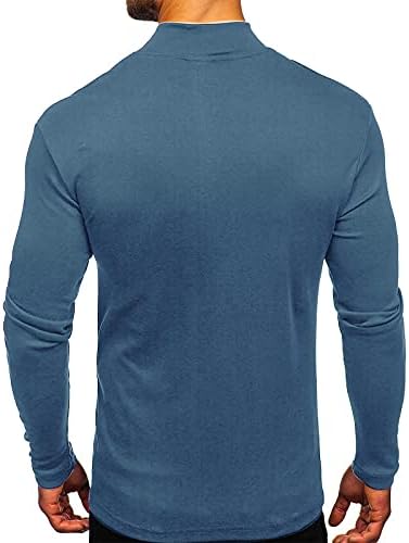 Muški osnovni sloj tople košulje srednje težine dugih rukava termalna košulja vrhovi čvrste boje osnovne majice udobne meke