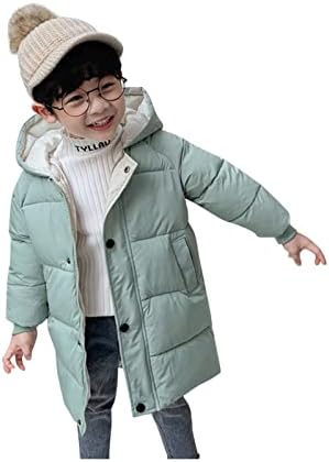 Malini za bebe djece Djevojke džemper kaputa zima debela topla gumb kapuljača od vjetra nadilazi topli kaputi s velikim djevojkama
