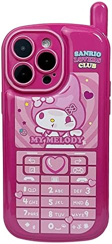 Wzertoix za iPhone 11 Slatka futrola za crtić, retro kawaii futrola s ogledalom sa šminkom slatka smiješna djevojaka za iPhone