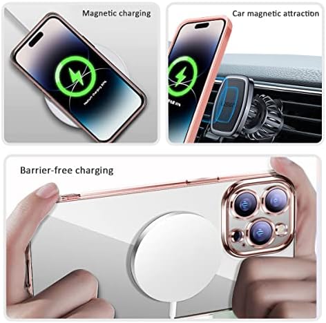 Magnets Clear za iPhone 14 Pro Max kućište s punim kamerama zaštitni šok odbojnik ne žudeći vitki poklopac za Apple iPhone