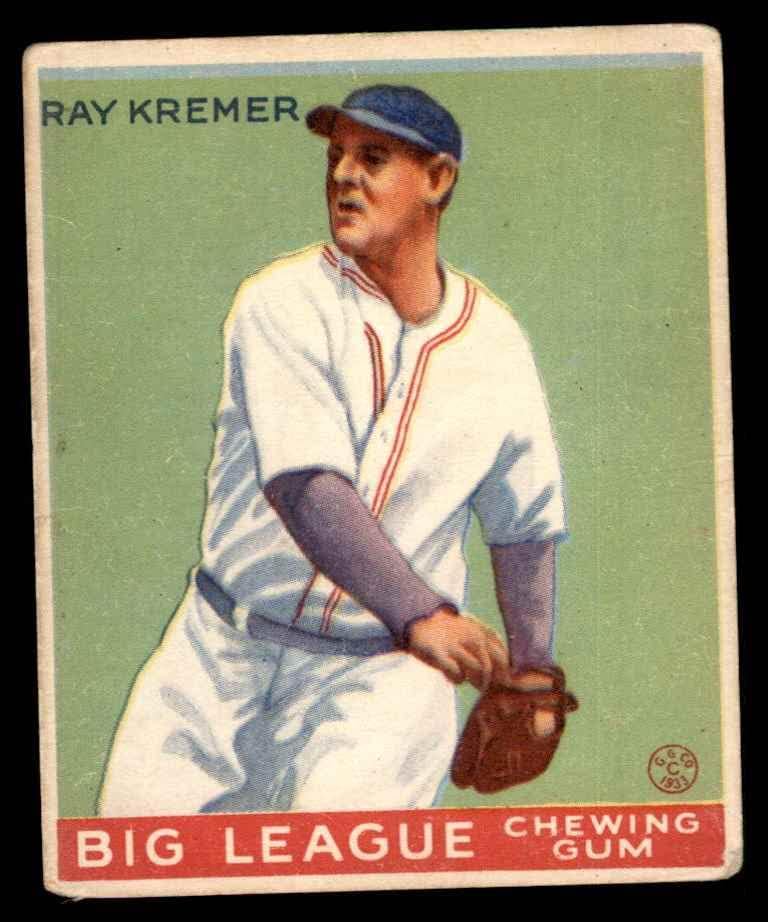 1933. Goudey 54 Ray Kremer Pittsburgh Pirates GD+ Pirates