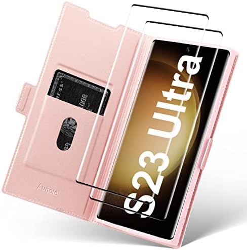 Aunote za torbicu Samsung Galaxy S23 Ultra Case, flip-case Galaxy S23 Ultra s uredom kartica, torbica-knjižica Galaxy S23