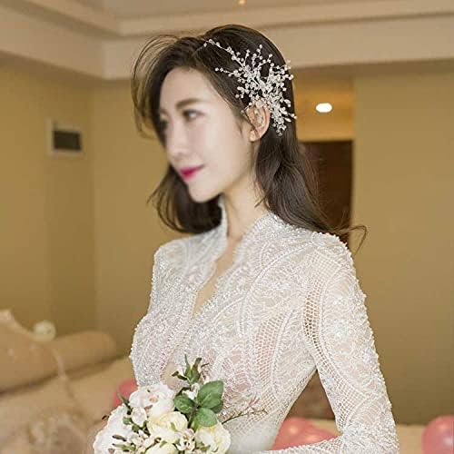 _ Beaded tiaras vjenčana kruna traka za glavu ženska pokrivala za glavu cvjetni vjenčani pribor za kosu kristalna kosa mladenke