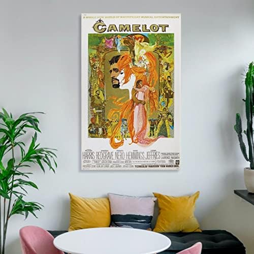 Camelot Camelot film, vintage filmski plakat platno slikanje plakata i otisaka zidne umjetničke slike za spavaću sobu Dnevna