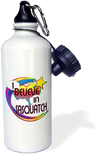 3Drose Sasquatch Slatki vjernik Dizajn sportske boce za vodu, 21oz, raznobojni
