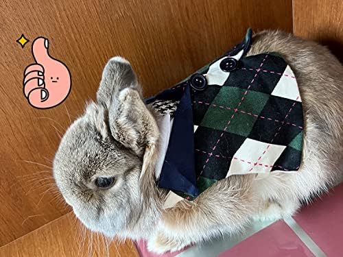 Odjeća za zečeve - Argyle kabelski pojas s kravatom podesivi zečji prsluk Halloween cosplay svadbeni odmor dnevno nošenje