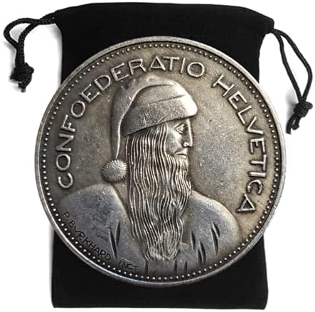 KOCREAT KOPIJA Djed Mraz 1965 B SWISS 5 franaka -Replika srebrni franaci Hobo Coin Suvenir Coin Challenge Coin Coin Coin