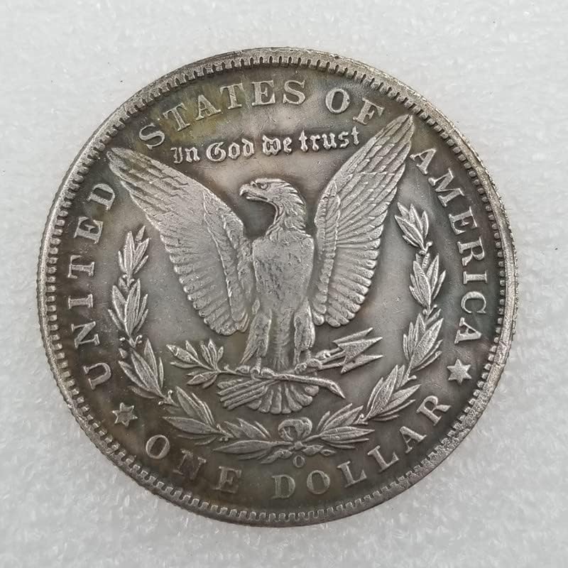Antikni zanat 1884. o mesingani srebrni pozlaćeni morgan u nevolji srebrni dolar