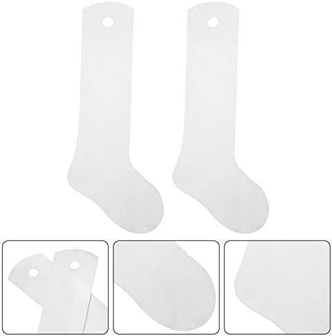ECCECT 2PCS metalna čarapa jig toplina tiska čarapa jig jig hokej u stilu aluminijske čarape boja sublimacija tiskare čarape