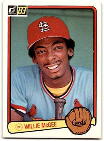 1983. Donruss 190 Willie McGee NM-MT RC Rookie St. Louis Cardinals Baseball