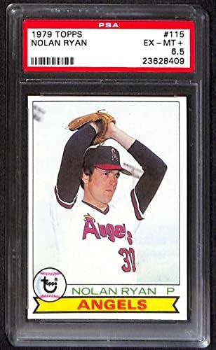 115 Nolan Ryan Hof - 1979 Topps bejzbol kartice Ocjenjivanje PSA 6.5 - Banzijski ploča s rookie karticama