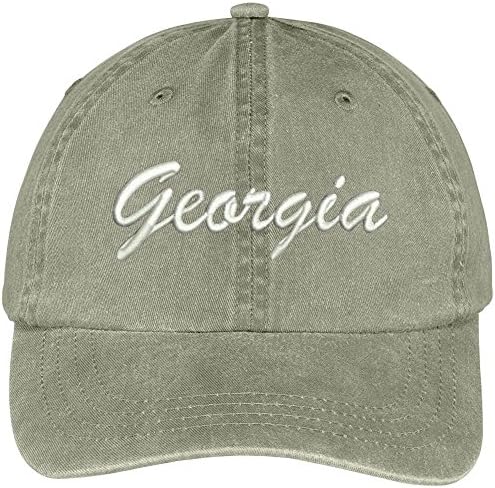 Georgia State modna trgovina izvezla je niskoprofilnu podesivu pamučnu kapu s vezom
