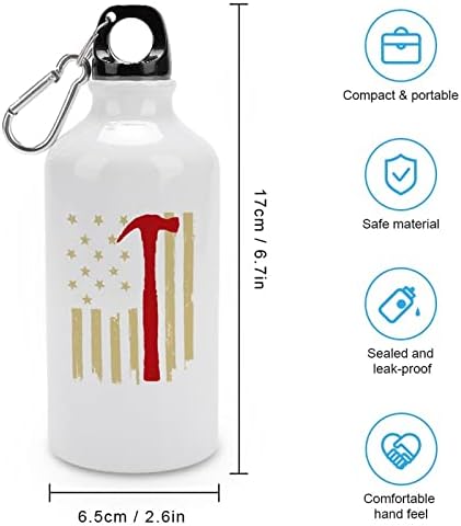 American Carpenter Flag Sportske boce za vodu Vakuum izolirani aluminij za višekratnu upotrebu s poklopcima za kampiranje