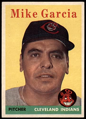 1958. Topps 196 Mike Garcia Cleveland Indijanci Ex Indijanci