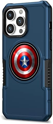 Narym Superhero Magnetic Cotter za iPhone 13 Pro Max [Kompatibilno s Magsafe i zaštitom vojne klase] Teška služba 2 u 1 robusna