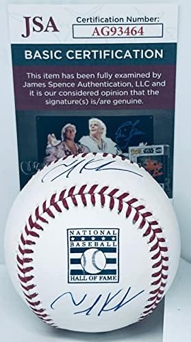 Tim Kurkjian ESPN Ford Frick potpisao je Hof logotip baseball lopta Autografirani rijetki JSA - Autografirani bejzbol