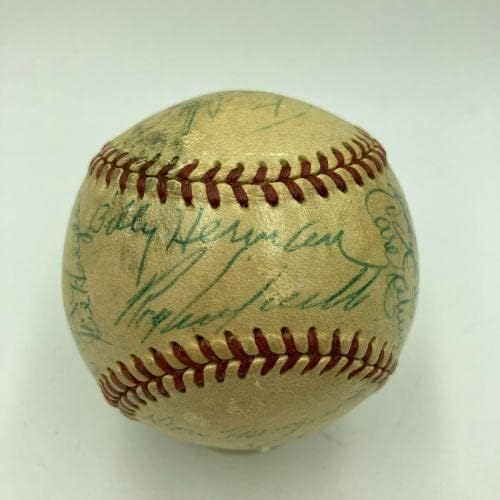 Jackie Robinson i Roy Campanella 1953 Brooklyn Dodgers tim potpisali su bejzbol PSA - Autografirani bejzbol
