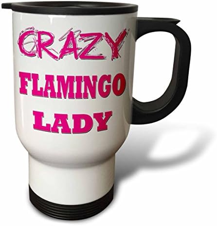 3Drose Luda ​​Flamingo Lady Putnička šalica, 14 oz, višebojna