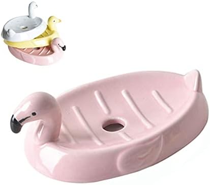 Slatka keramička jela sapuna - držač sapuna Flamingo, posuda za sapun, sapun za sudoper u kupaonici, Creative Animal sapun