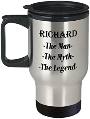 Richard - Čovjek mit o legendi Awesome poklon šalice za kavu - Putnička šalica od 14oz