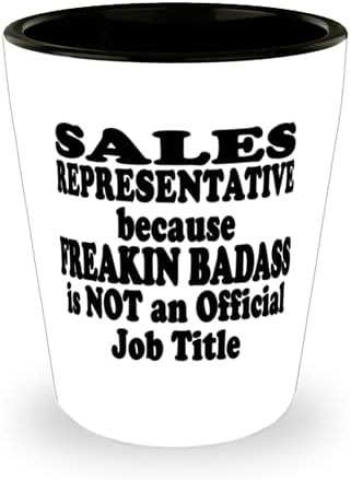Prodajni predstavnik, jer jebeni Badass nije službeni naziv posla-zabavna keramička čaša je nevjerojatna za prodajnog predstavnika