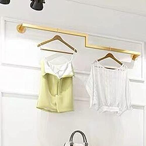 Neochy Wall Monting Odjeća, odvojiva vješalica, stalak za industrijsku cijev, stalak za ručnike/zlatni/100 cm