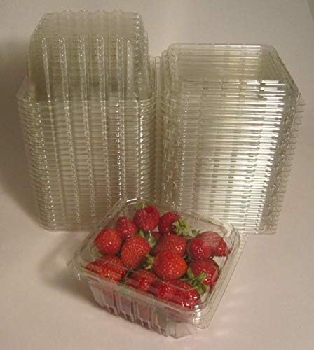 Plastične posude za školjke za bobice, rajčice od trešnje i ostale male proizvode od 1 pinte